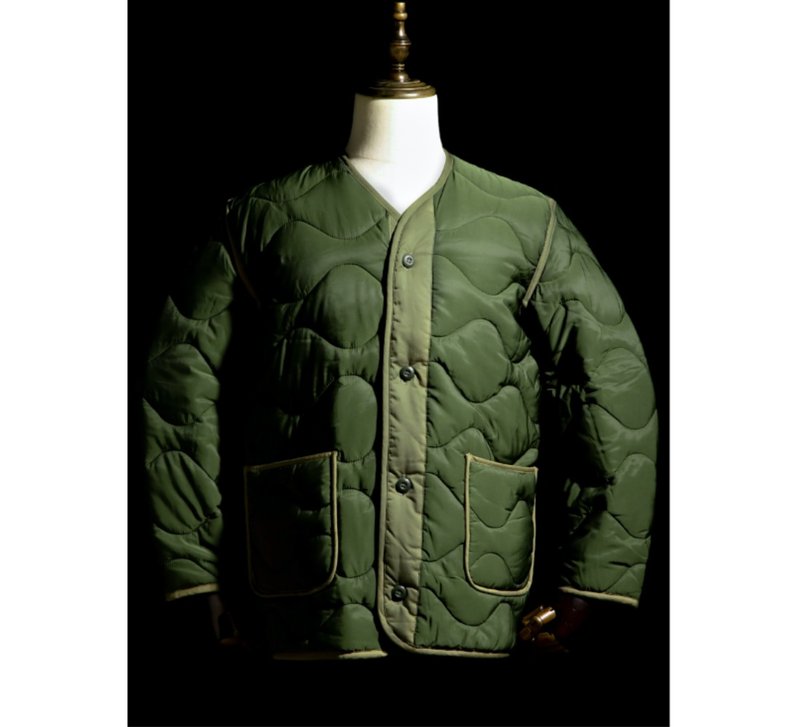 轻薄羽绒服 外套内胆 可单穿 类公发 橄榄绿 M65 Liner 通勤 - 男装外套 - 棉．麻 绿色