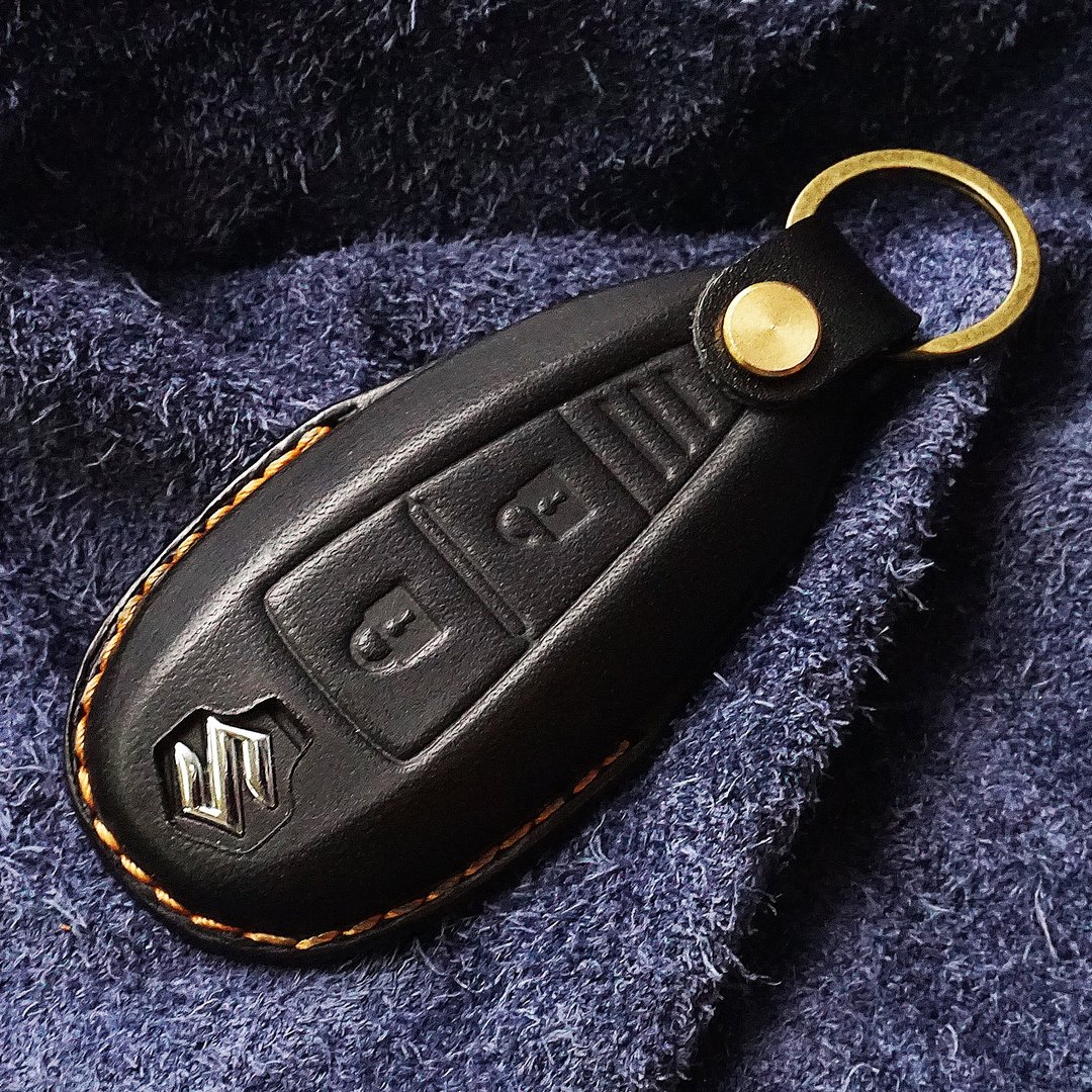 SUZUKI Swift SX4 IGNIS Balano vitara 铃木汽车 智慧型钥匙皮套 - 钥匙链/钥匙包 - 真皮 黑色