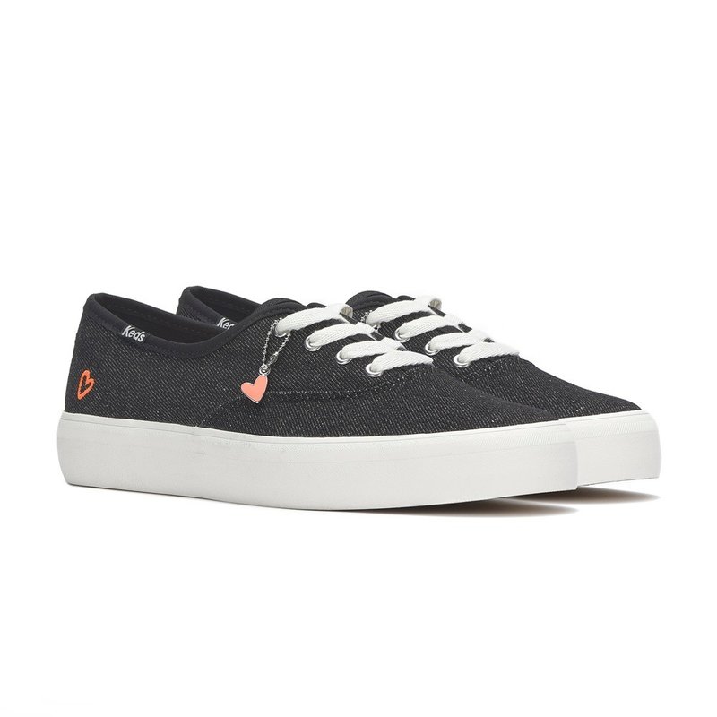 KEDS CHAMPION GN WASHED 经典水洗丹宁爱心鞋 WF68352 - 女款休闲鞋 - 真皮 