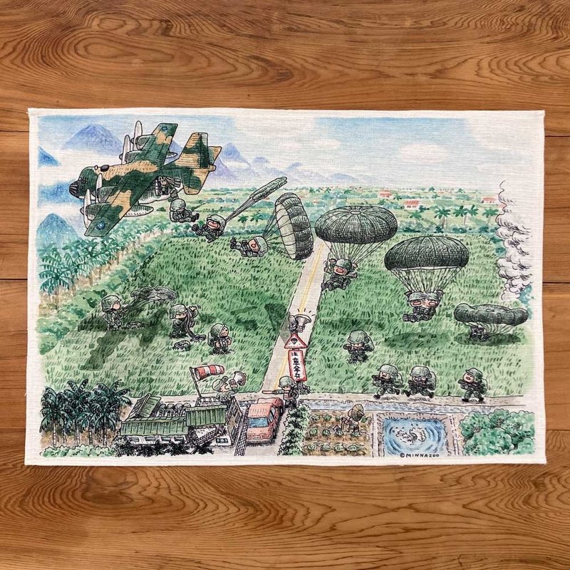 军旅回忆挂布－潮州空降场 - 海报/装饰画/版画 - 聚酯纤维 