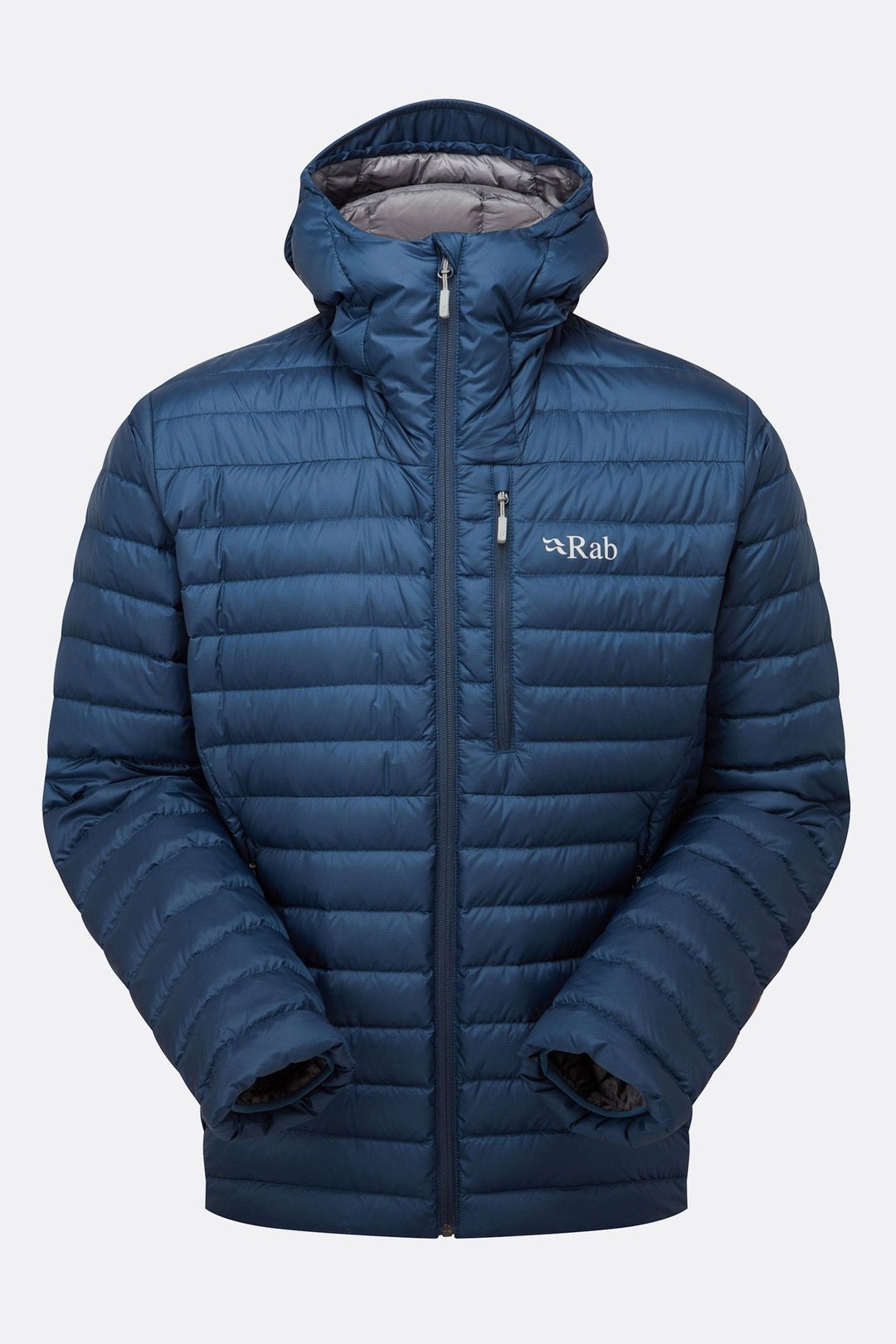 【Rab】Men's Microlight Alpine Down Jacket 轻量羽绒外套 风暴 - 男装运动衣 - 聚酯纤维 蓝色