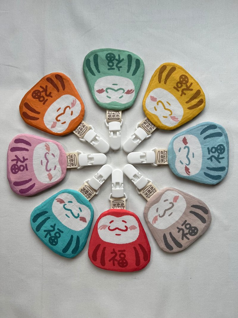 拼拼布。手作 - 马卡龙色系不倒翁平安福袋 - 平安符/符袋 - 棉．麻 多色
