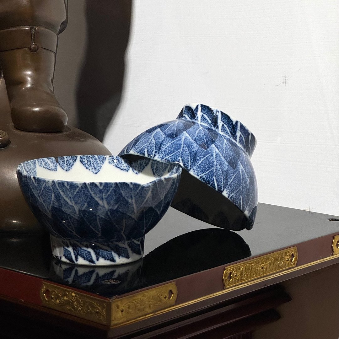 陶东 染付环叶钵 - 碗 - 瓷 蓝色