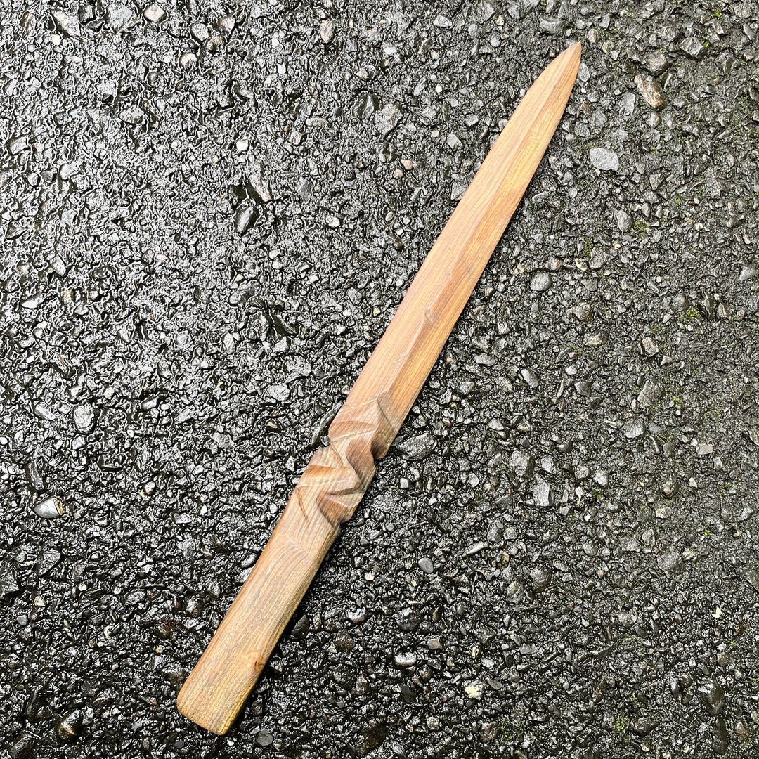 我贩剑　魔剑　络心涵　绿檀艺术木刀　手工木剑　运动太极剑 - 摆饰 - 木头 绿色