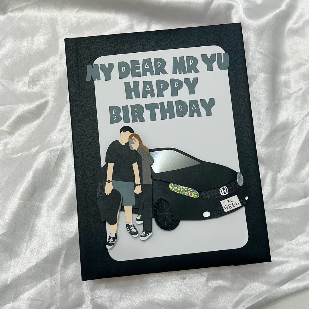 【预购】定制化手工书 似颜绘汽车款 生日周年纪念情侣情人节手作 - 卡片/明信片 - 纸 多色