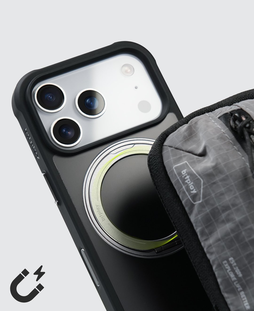 【bitplay】防摔磁吸立架壳 for iPhone 17 系列 暗夜黑 手机壳 - 手机壳/手机套 - 其他材质 