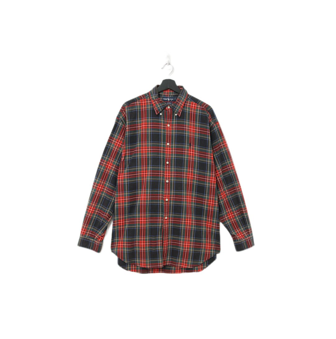 Back to Green-品牌衬衫 polo圣诞红绿格纹 LP-03//vintage shirt - 男装衬衫 - 棉 