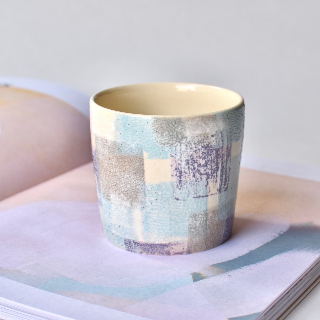 Beach combing cup One-of-a-kind beach combing cup - 其他杯子 - 陶 白色