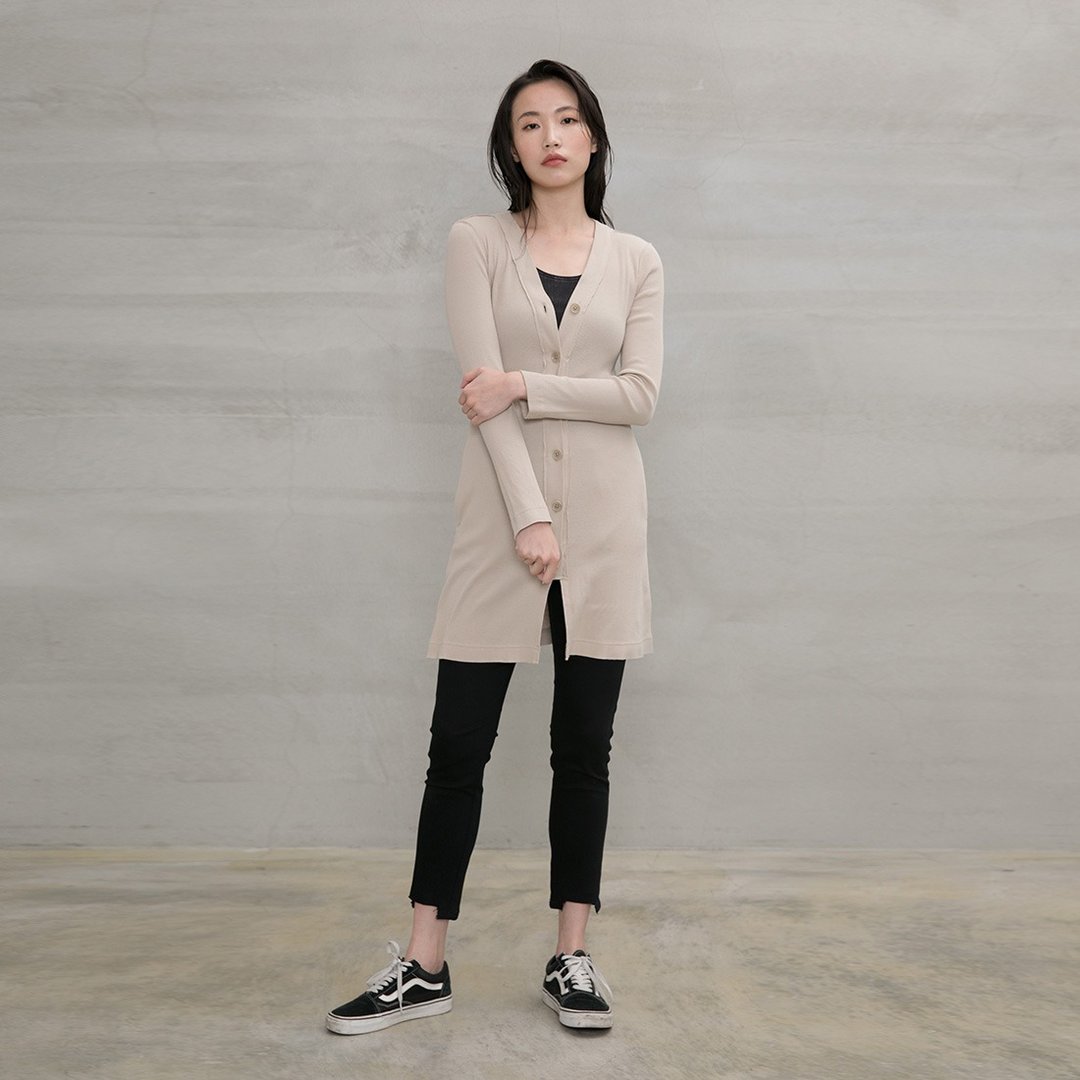 潇洒轻狂扭罗纹罩衫 A Reckless Soul Rib Cardigan - 女装休闲/机能外套 - 棉 多色