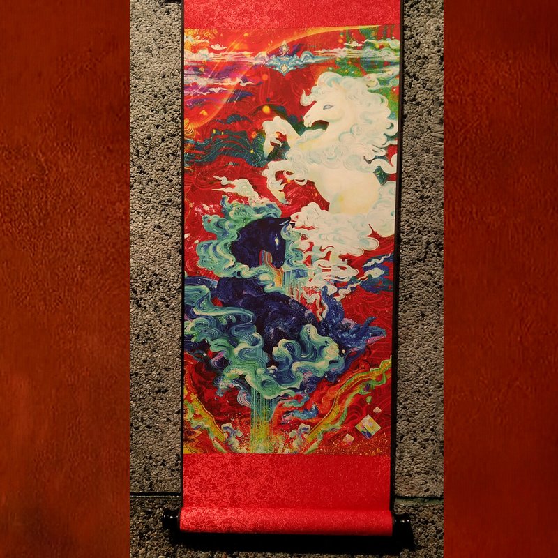 .水火既济 福满迎春。祈福艺术绘卷 | 羯梵艺术 - 海报/装饰画/版画 - 丝．绢 