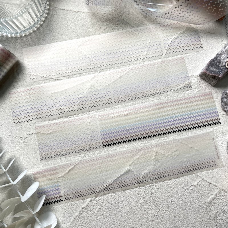 缝线风格纸胶带 - 贴纸 - 其他材质 咖啡色