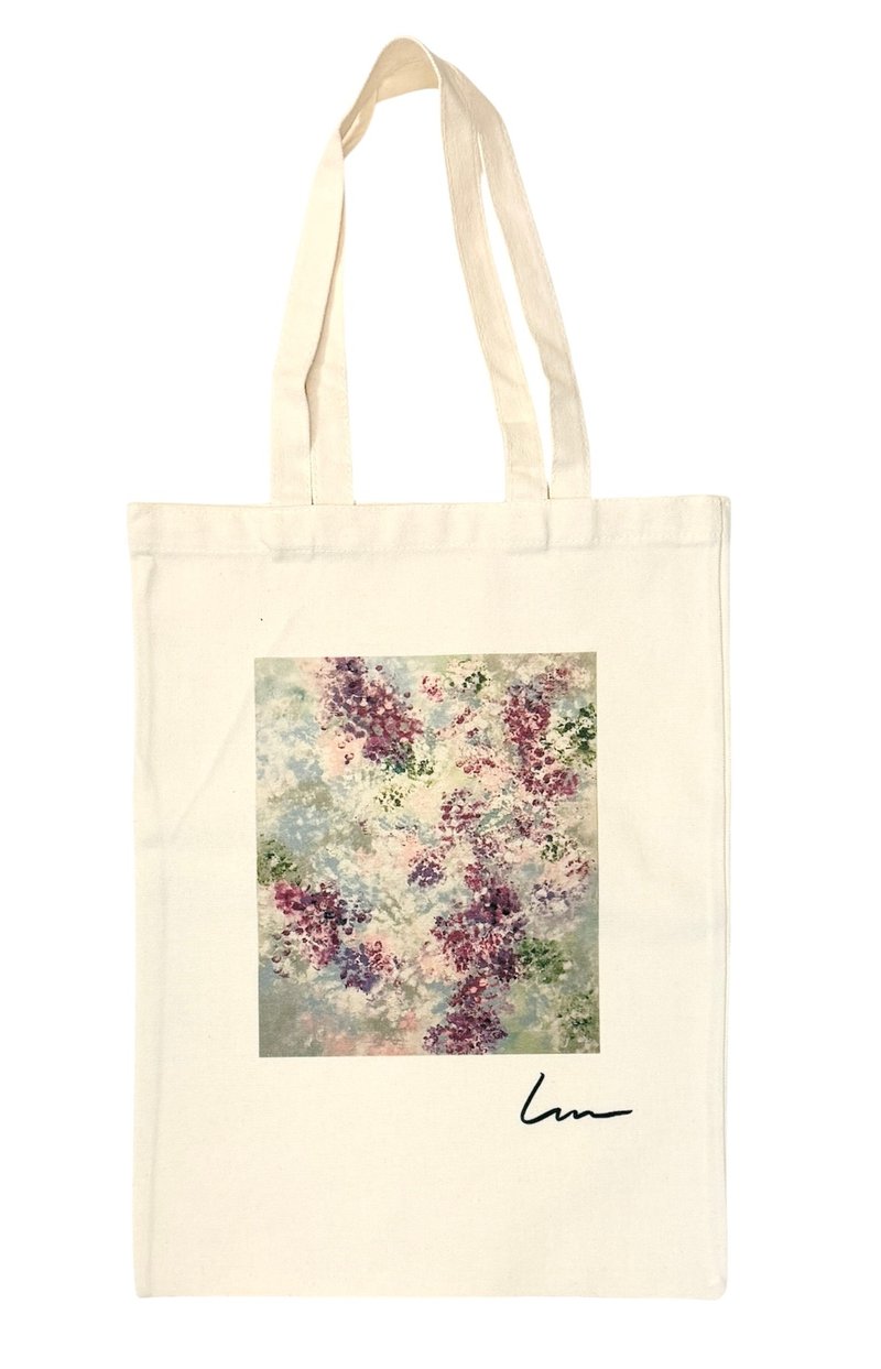 ART BAG 艺术家抽象画帆布包-繁华荏苒 - 其他 - 棉 白色