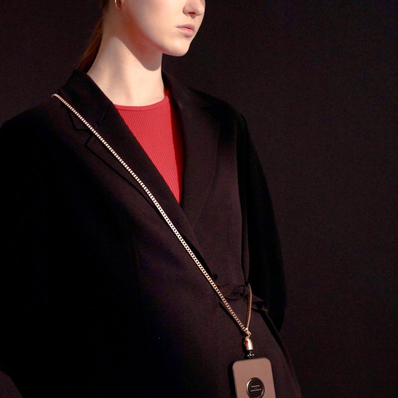 Yoggle Chain | 手机挂链 /盒子链 /电话链 /斜背手机 Box Chain - 挂绳/吊绳 - 不锈钢 金色