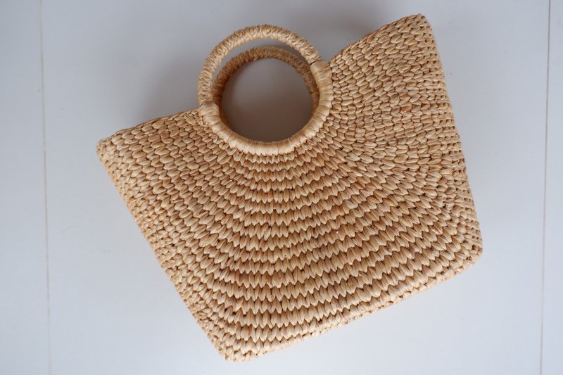 手工编织夏季女包 草编包 手工包 - 手提包/手提袋 - 植物．花 