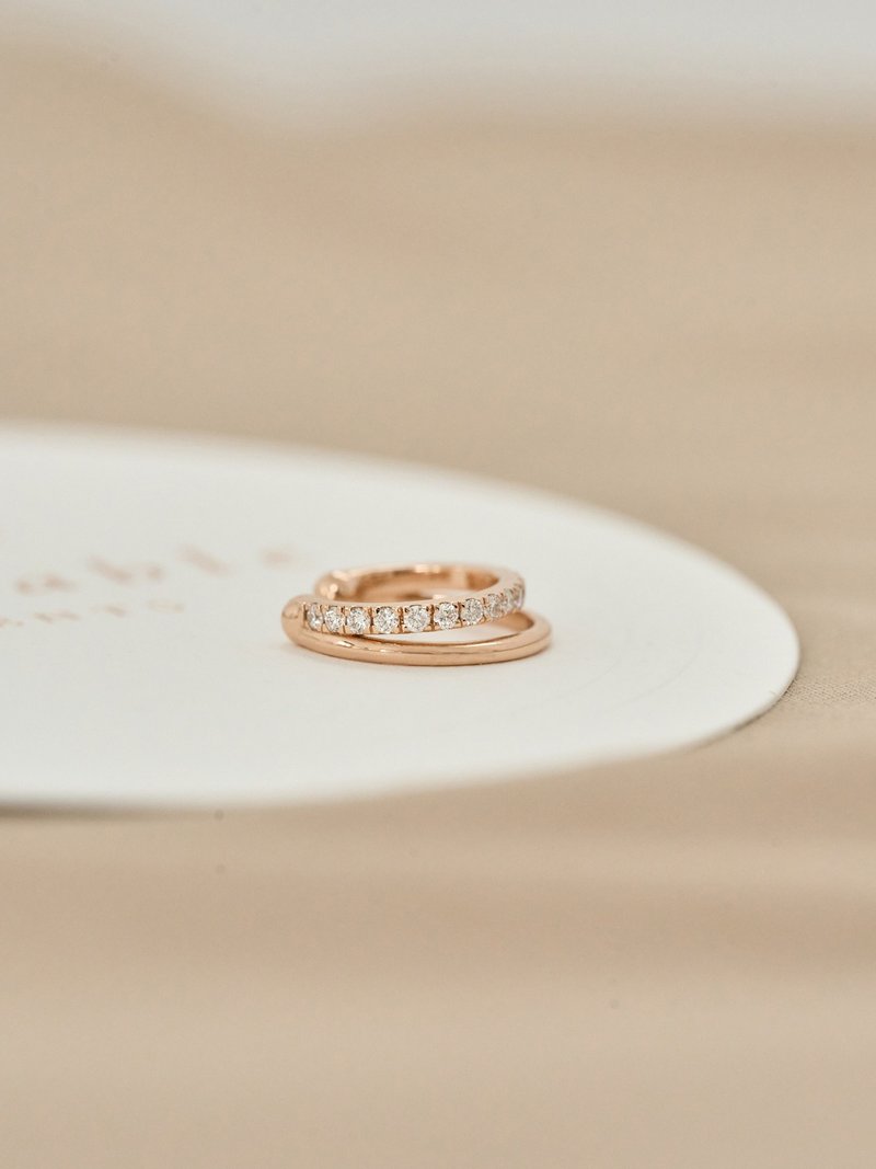 | ETHEREAL真挚耳骨夹 | 18K金 钻石轻珠宝//圣诞礼物 - 耳环/耳夹 - 贵金属 