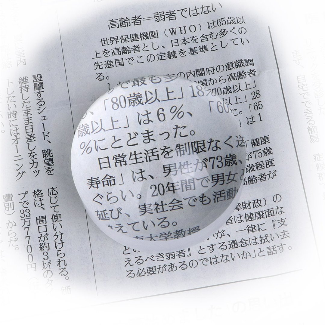 5x/15D/60mm 日本制光学白玻璃文镇型放大镜 1880 - 其他书写用品 - 玻璃 黑色