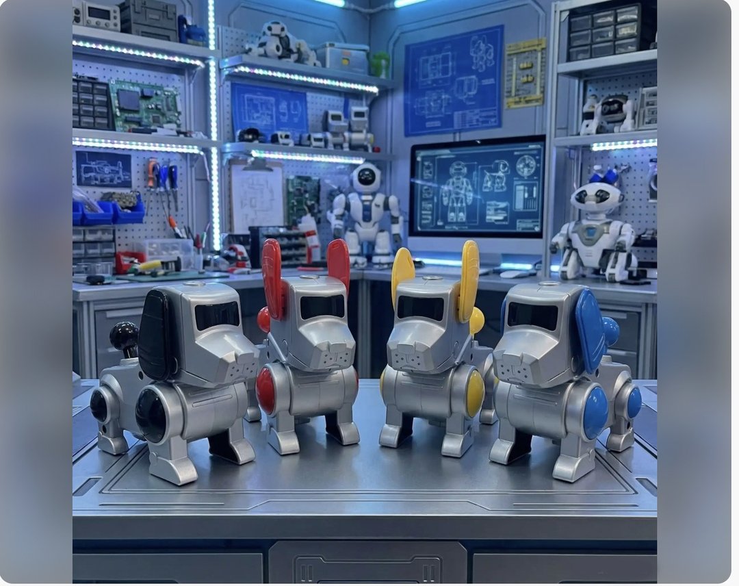 机器狗狗 AI 摆件 耳朵可动 宠物 复古收藏 2000 年代  Toys - 摆饰 - 塑料 