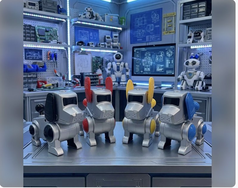 机器狗狗 AI 摆件 耳朵可动 宠物 复古收藏 2000 年代  Toys - 摆饰 - 塑料 