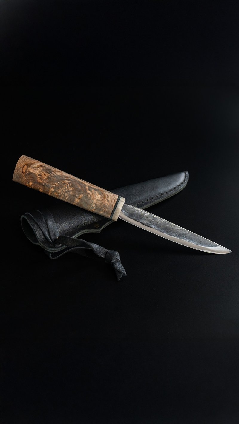 Yakut Knife Bayanay 150mm，手工北方森林狩猎刀，送礼佳品 - 菜刀/刀架 - 其他金属 