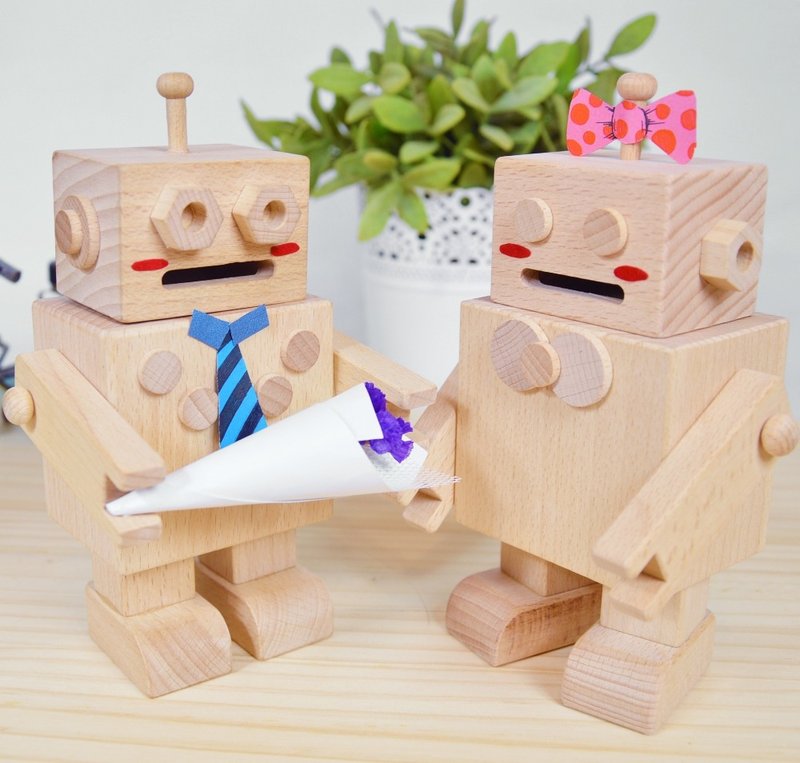 【独家】My哈尼-曼尼存钱筒CP组 - 储蓄罐 - 木头 咖啡色