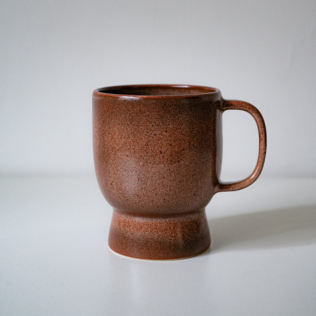 陶瓷 咖啡杯 马克杯 志野 Ceramic Mug - 咖啡杯/马克杯 - 陶 咖啡色