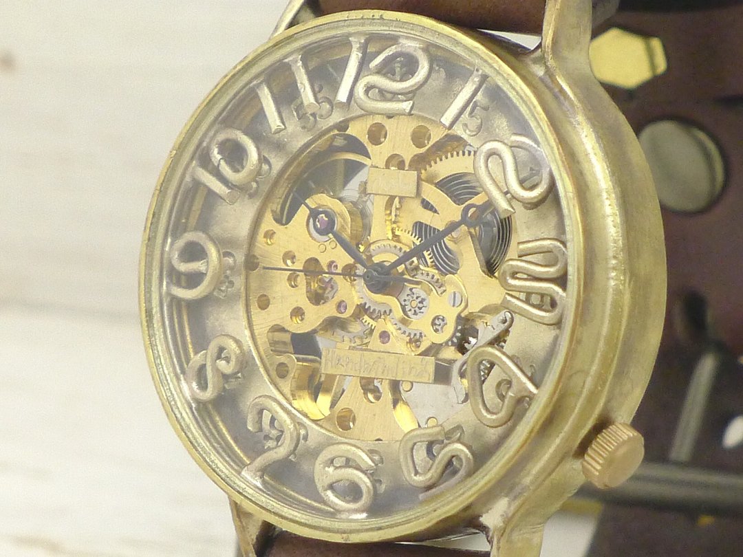 BHW082 Manual winding Brass 42mm Brass Brass Handwinding Handwinding watch BHW082 - 女表 - 铜/黄铜 金色