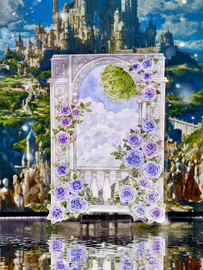 梦境花园 OKMT新七天流麻咕卡贴纸PET手帐胶带 - 纸胶带 - 塑料 紫色