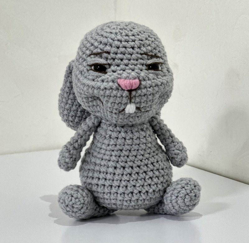 钩针兔子玩具，手工制作的 Amigurumi 兔子，柔软毛绒礼物，可爱的毛绒玩具 Gif - 玩具/玩偶 - 其他材质 
