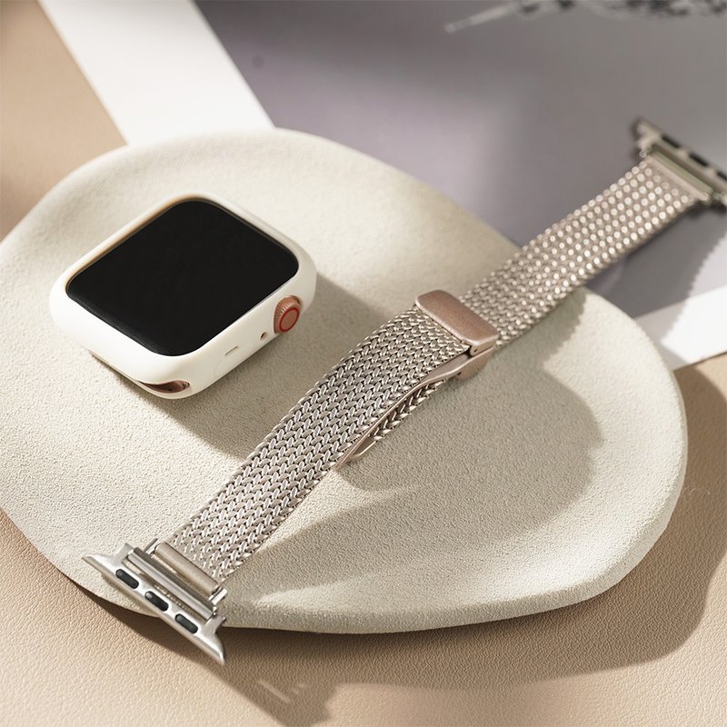 Apple Watch 设计款磁吸编织米兰 表带 - 表带 - 不锈钢 