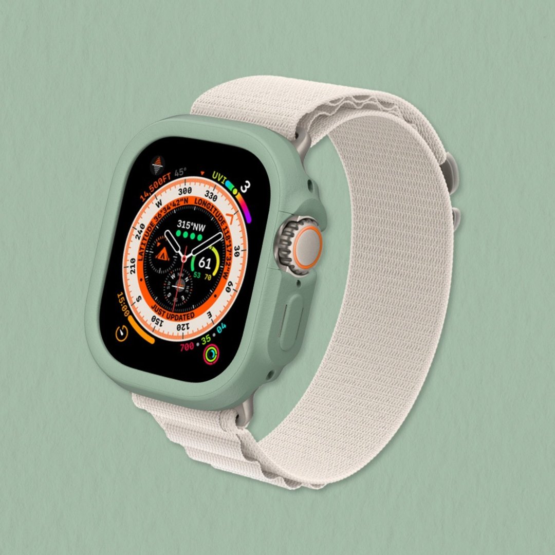 Apple Watch Ultra/Ultra 2/Ultra 3 边框保护壳-鼠尾草绿 - 数码小物 - 其他材质 绿色