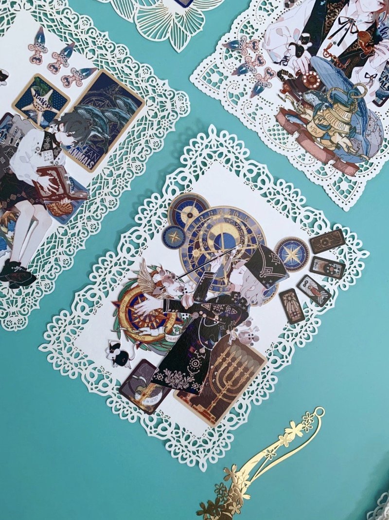 观星站的筵席 懷古男の子 PET 和紙膠帶 10米卷 台灣製 - 纸胶带 - 其他材质 多色