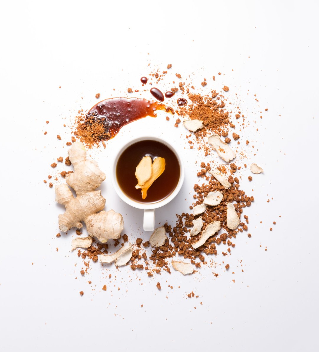 女孩每月好伙伴 | 黑糖姜片茶 | 100%台湾原料【7入/盒】 - 茶 - 新鲜食材 咖啡色
