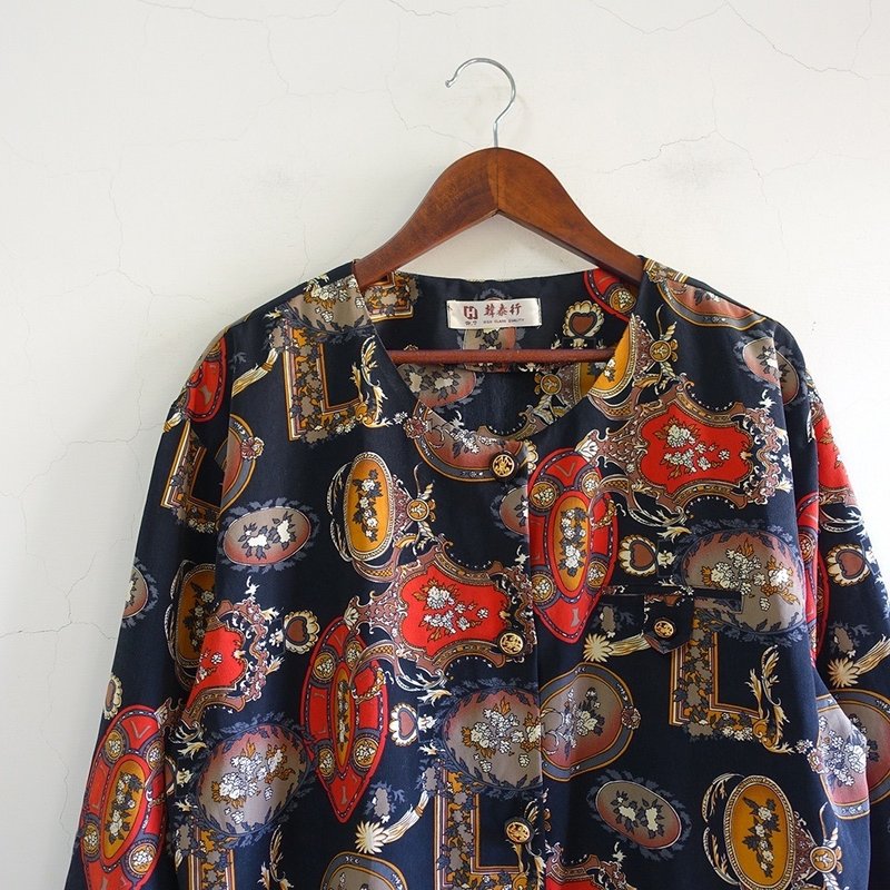 │Slowly│ 花镜/古着上衣 │vintage.复古.文艺 - 女装上衣 - 聚酯纤维 多色