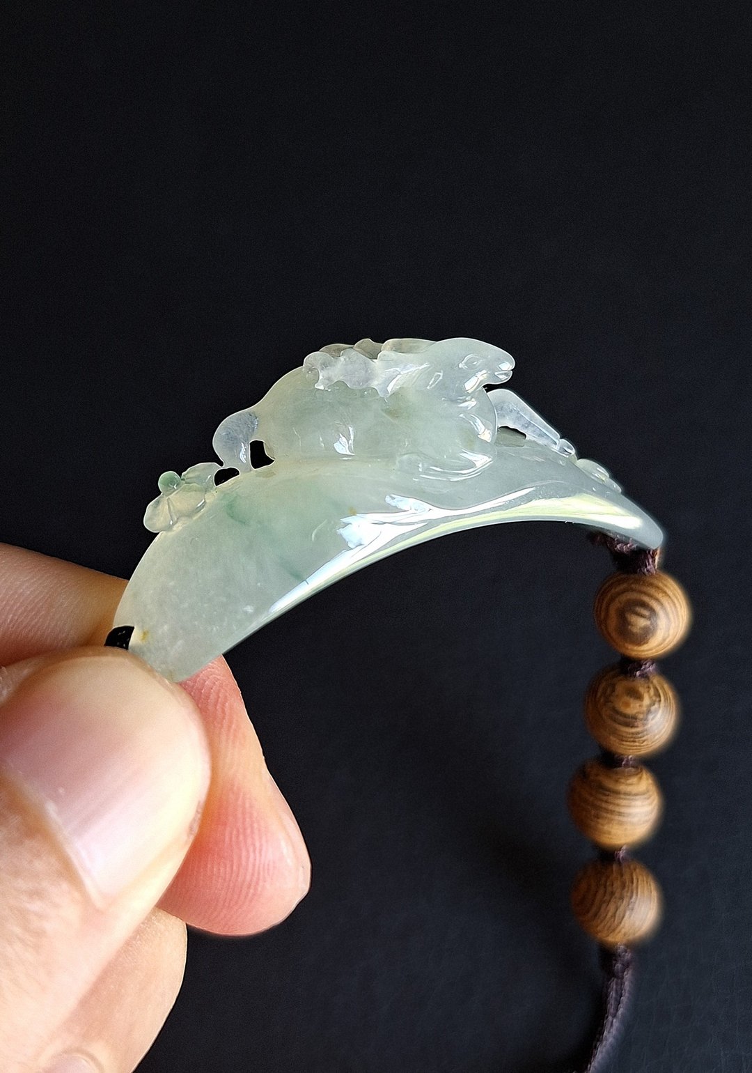 梅花鹿手牌手链手串 | 天然缅甸A货翡翠玉器 - 手链/手环 - 玉石 