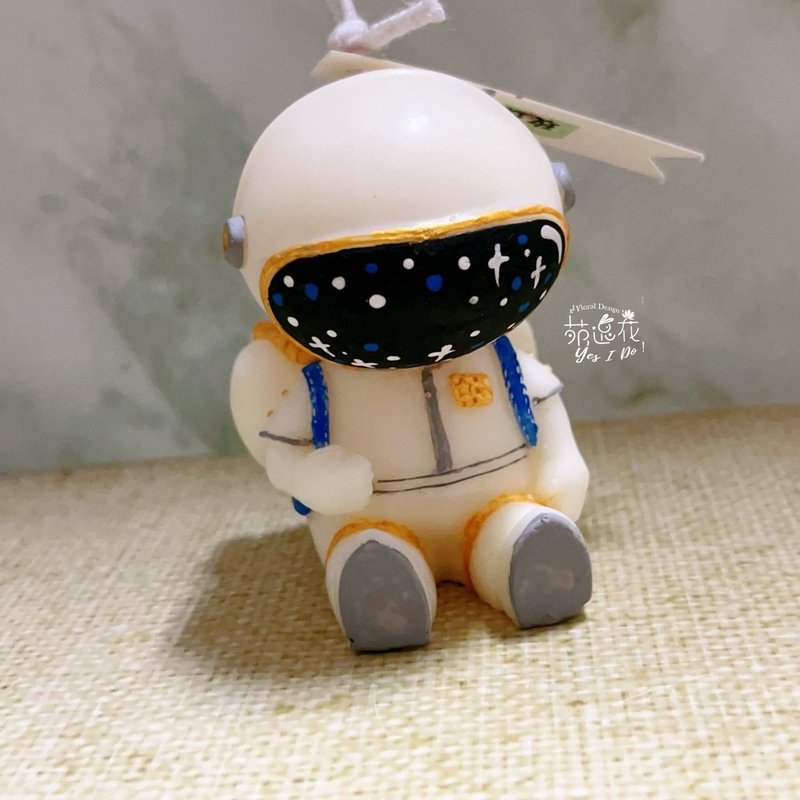 星空梦幻太空人香氛蜡烛 - 蜡烛/烛台 - 蜡 多色