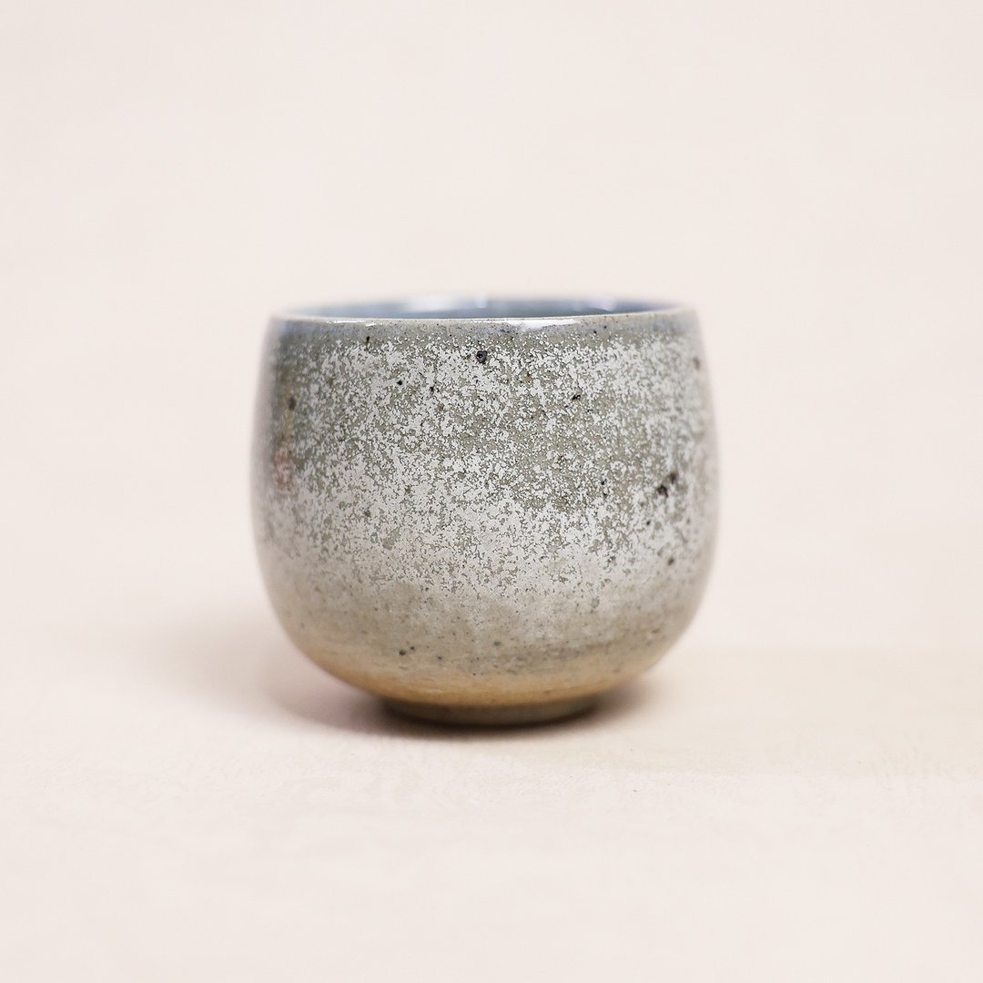 明芽窑 l 柴烧萩釉双色水杯 陶杯 茶杯 陶器 陶艺品 搜藏品 - 茶具/茶杯 - 陶 灰色