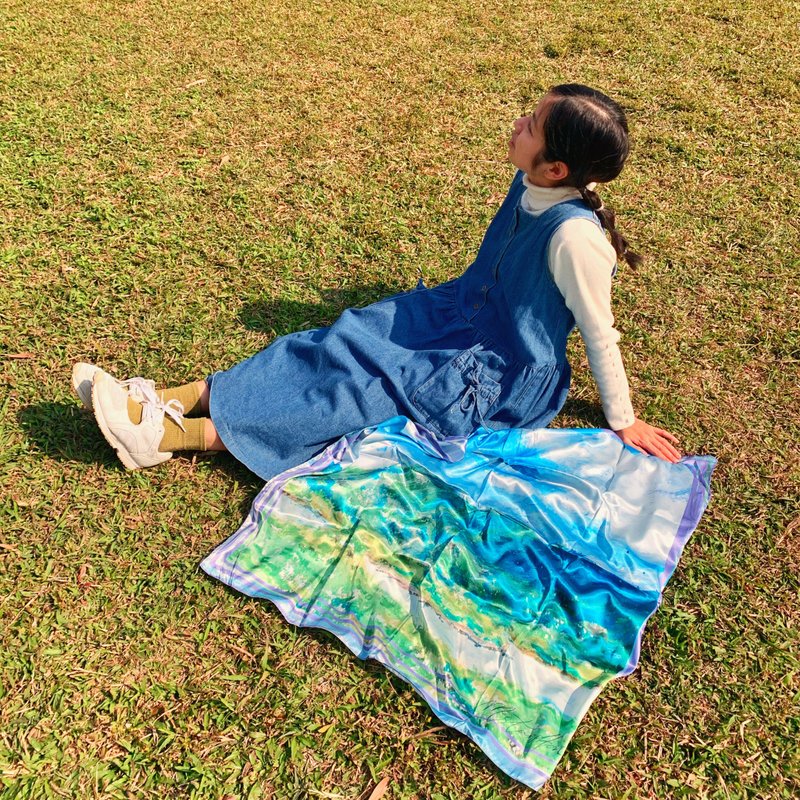 大澳红树林 风景 印花大丝巾 披肩 Mstandforc - 丝巾 - 丝．绢 多色