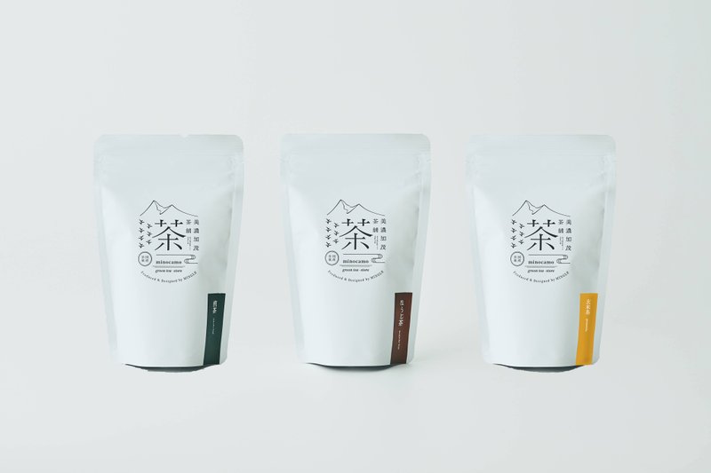 日本茶3入组 茶叶 可加购礼盒-煎茶 焙茶 和红茶 玄米茶 - 茶 - 新鲜食材 白色