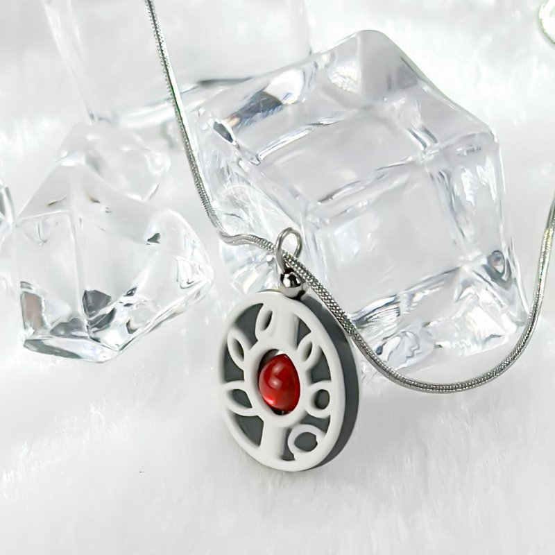 【浮语 Onyx】陶瓷项链 I 不说话的叶, 也值得被看见 - 项链 - 瓷 