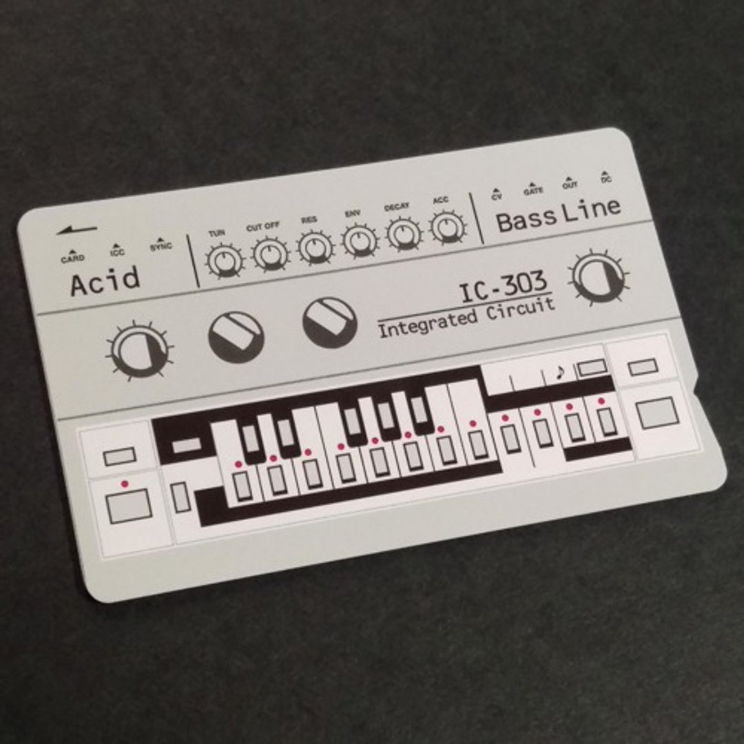 【IC卡贴纸】IC-303 Acid Bass Line IC卡贴纸 - 音乐专辑 - 纸 灰色