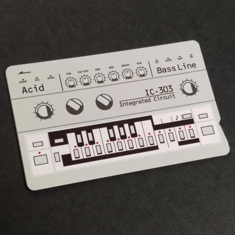 【ICカードステッカー】IC-303　Acid ICカードステッカーBass line - 音乐专辑 - 纸 灰色