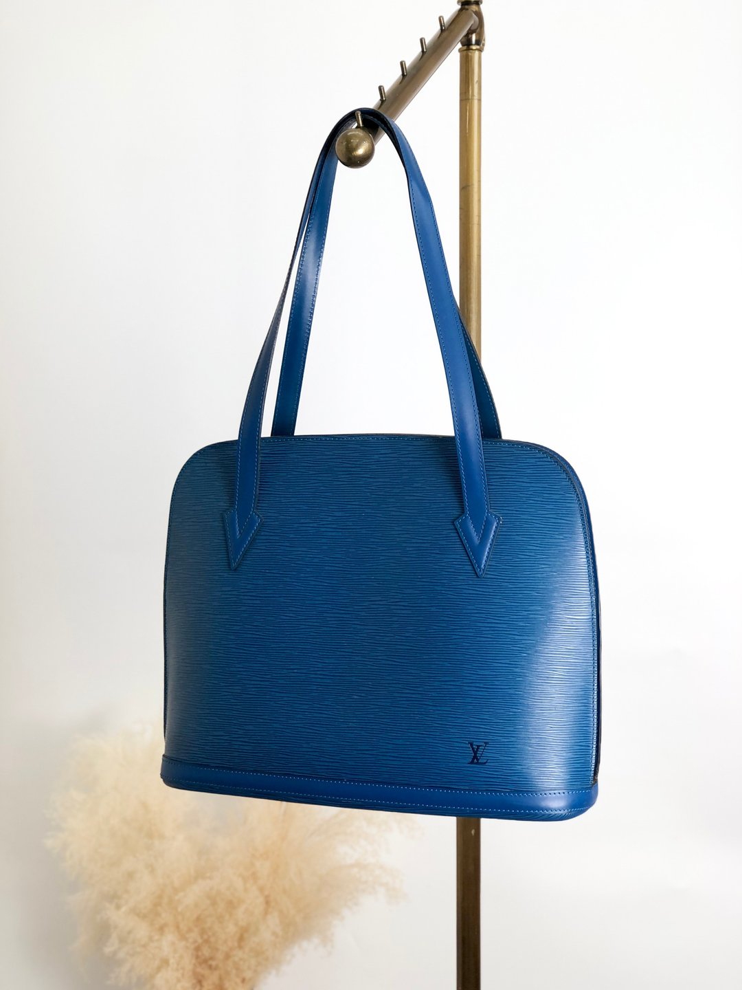 【日本直送，品牌二手包】LOUIS VUITTON Epi 托特包，蓝，背包，M52282，复古 y8haas - 手提包/手提袋 - 真皮 蓝色