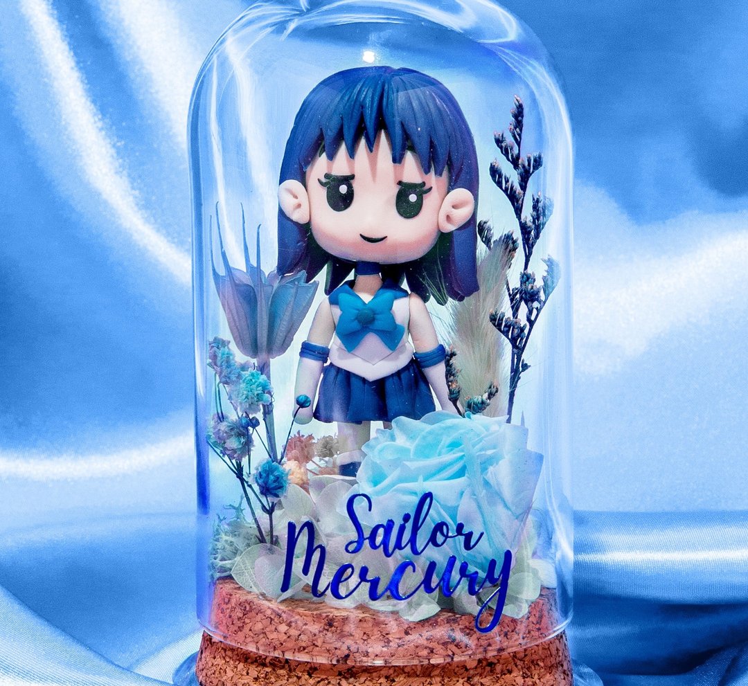 【现货】美少女战士迷你花樽 水野亚美 - 玩偶/公仔 - 其他材质 多色