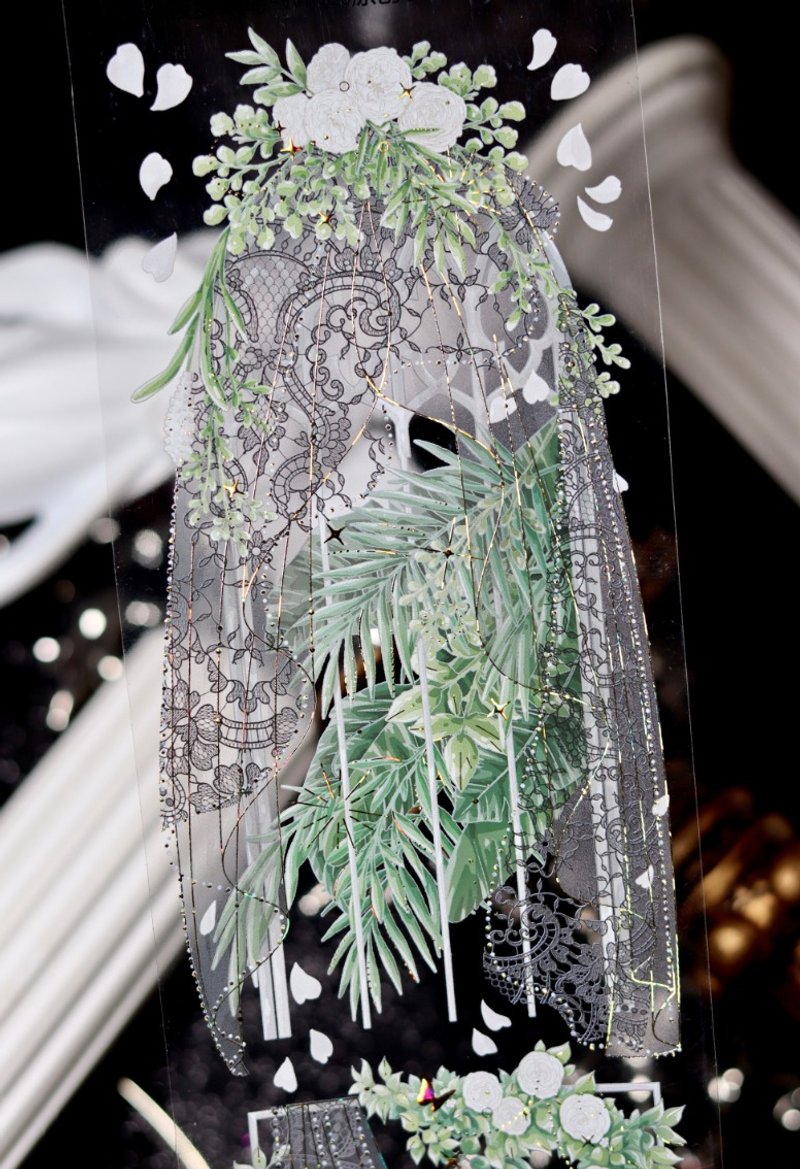 夜罗伊甸 PET 纸胶带 贝壳金 贝壳光 10米卷 - 纸胶带 - 其他材质 多色