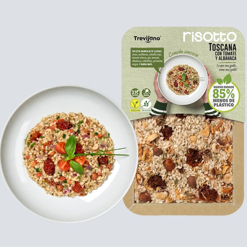 Tuscan风味-罗勒蕃茄榛子意大利饭 -3-4人份- 即煮包 - 五谷杂粮/米 - 其他材质 白色