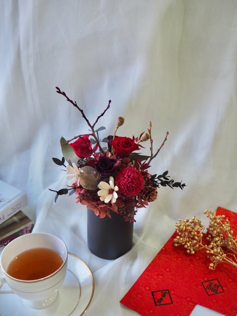 【GFD】喜气洋洋-不凋花/花礼/过年贺礼/年节送礼 - 干燥花/捧花 - 植物．花 