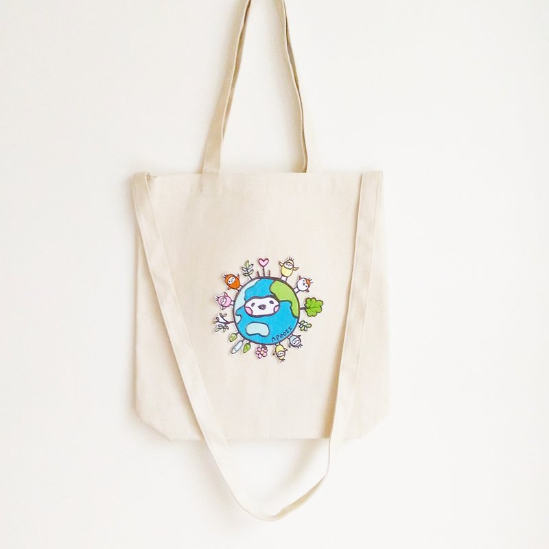 地球籽 双背带 帆布托特包 - 侧背包/斜挎包 - 棉．麻 多色