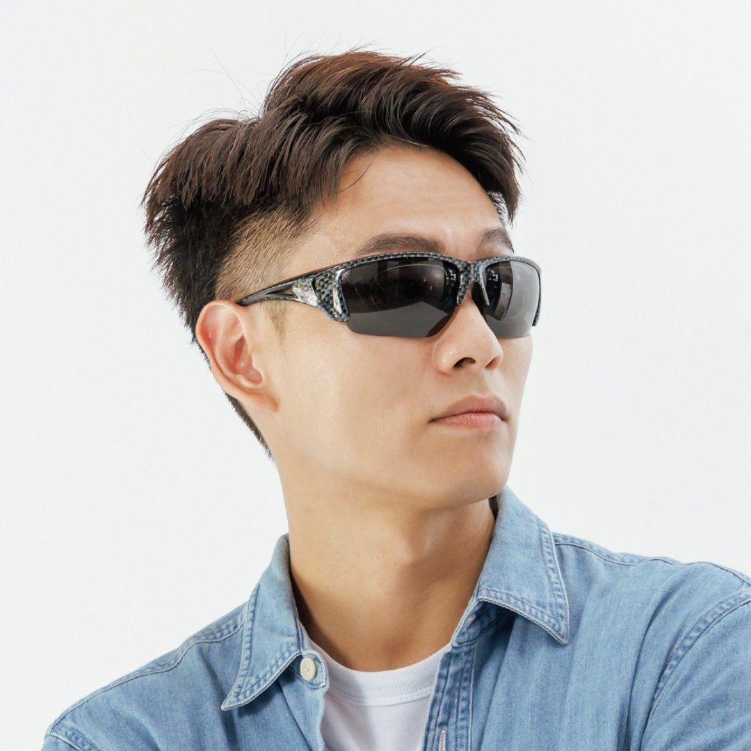 【ACEKA】时尚潮流碳纤纹格运动太阳眼镜-含三组镜片(T-Rex 系列) - 墨镜 - 其他材质 