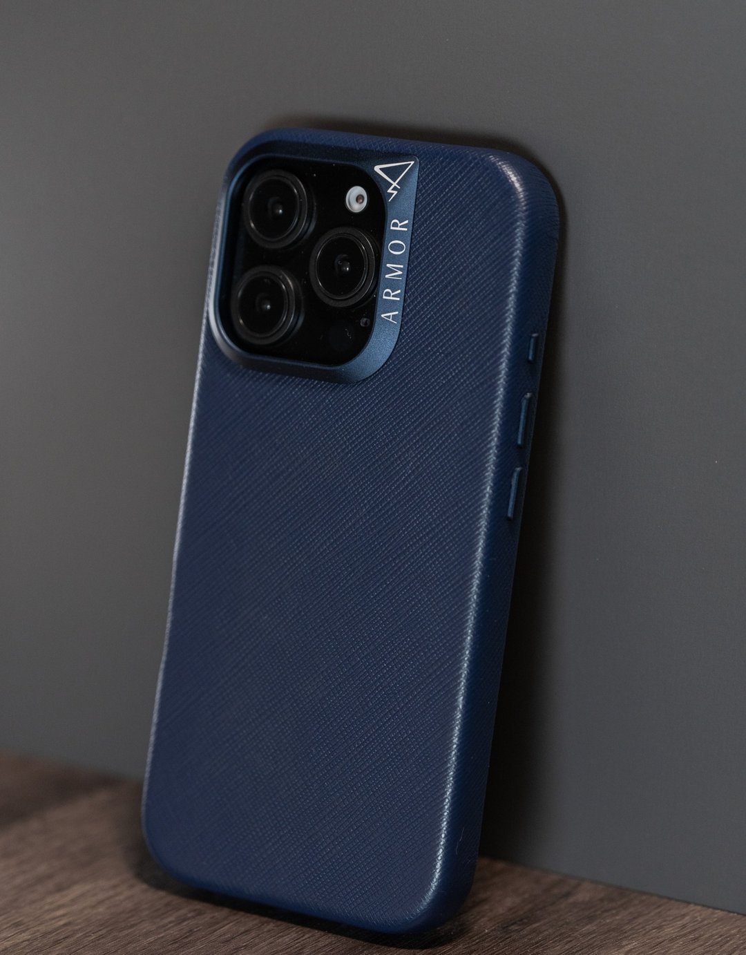 ARMOR iPhone 16系列全真皮磁吸电话保护壳_太空蓝 - 手机壳/手机套 - 真皮 