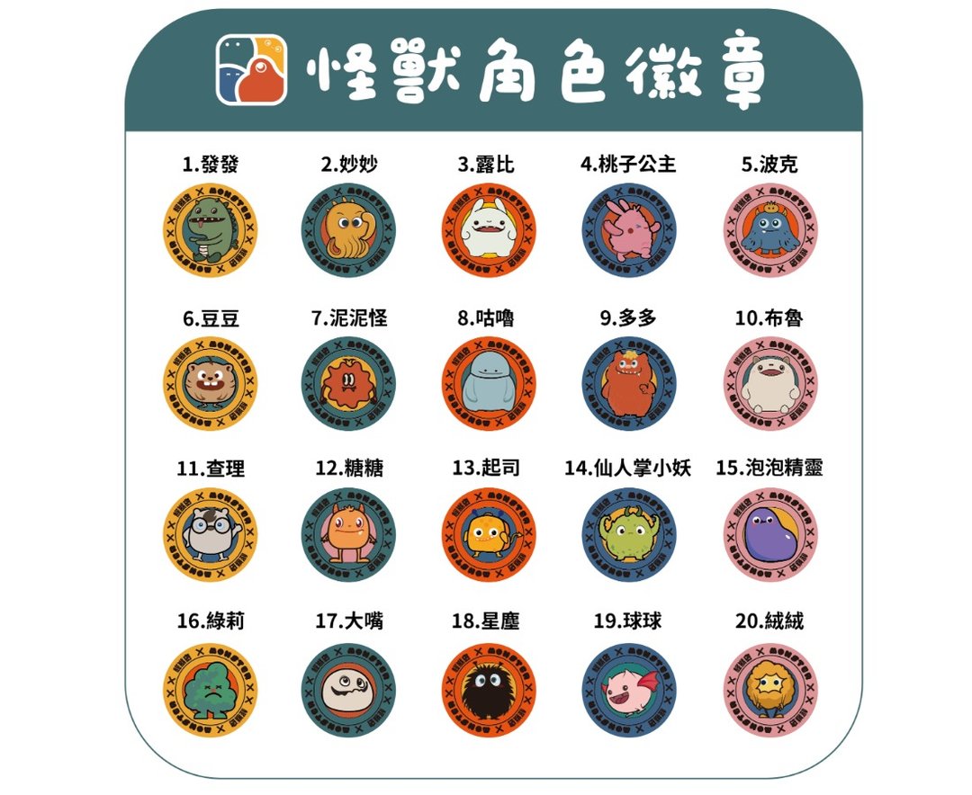 角色徽章 - 全20款 单只贩售 - 徽章/别针 - 其他材质 多色